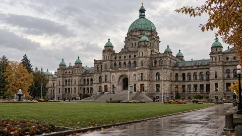 British Columbia Parliament Buildings in Victoria, illustrating provincial mortgage regulation
